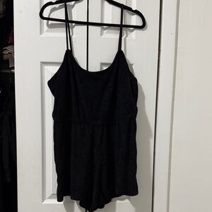 H&M Black Terri cloth romper